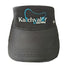 Ladies Black Visor - Blue Logo